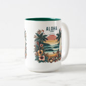 Tasse 2 Couleurs Hawaii (Devant droit)