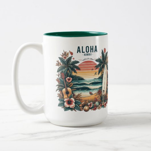Tasse 2 Couleurs Hawaii (Gauche)