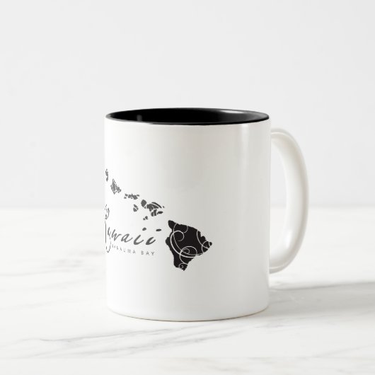 Tasse 2 Couleurs Hawaii Aloha (Devant droit)