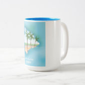 Tasse 2 Couleurs Hawaii Grande île (Devant droit)