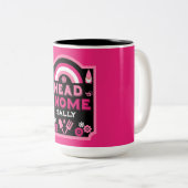 Tasse 2 Couleurs Head Garden Gnome Gardener (Devant droit)