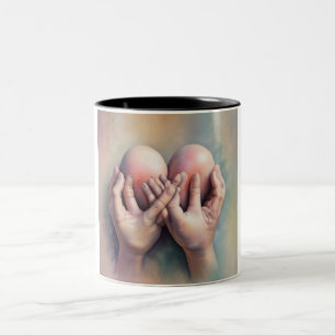 Tasse 2 Couleurs Healing Hands : Siroter avec la boue Compassion
