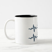 Tasse 2 Couleurs Heartbeat de l'arpenteur (Gauche)