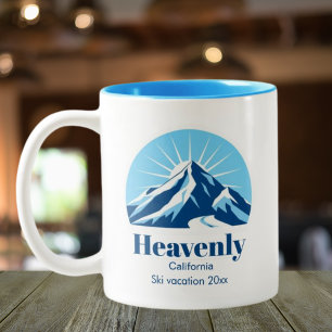 Tasse 2 Couleurs HeavenMountain California ski resort café