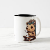 Tasse 2 Couleurs Hedgehog Hang (Devant droit)