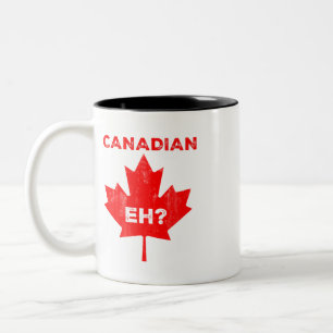 Tasse 2 Couleurs Hein canadien ? Feuille d'érable