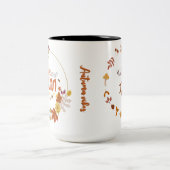 Tasse 2 Couleurs Hello Autumn with Leaf Design (Centre)
