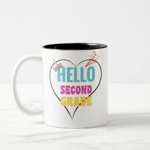 Tasse 2 Couleurs Hello deuxième grade