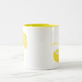 Tasse 2 Couleurs Hello Lemon jaune moderne fruit (Centre)