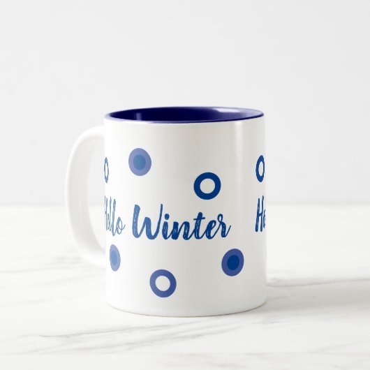Tasse 2 Couleurs Hello Winter (Devant gauche)