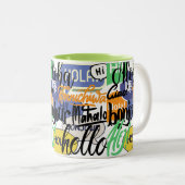 Tasse 2 Couleurs Hello World (Devant droit)