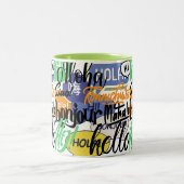 Tasse 2 Couleurs Hello World (Centre)