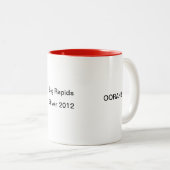 Tasse 2 Couleurs helmet.gif cardinal, argent 2012, grande rapide, (Devant droit)