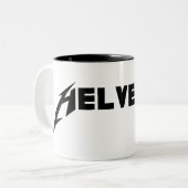 Tasse 2 Couleurs Helvetica (Devant gauche)