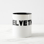 Tasse 2 Couleurs Helvetica (Centre)