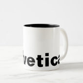 TASSE 2 COULEURS HELVETICA (Devant droit)