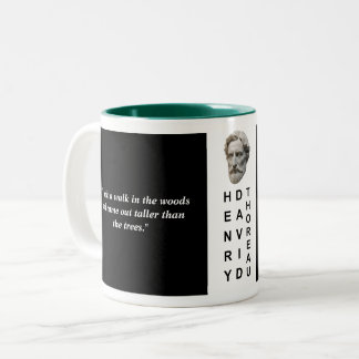 Tasse 2 Couleurs Henry David Thoreau Citation personnalisée Philoso