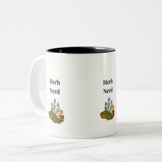 Tasse 2 Couleurs Herbe Nerd (Devant gauche)