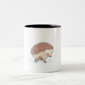 Tasse 2 Couleurs Hérisson bébé mignon (Centre)