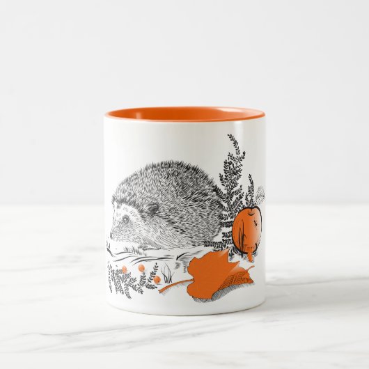 Tasse 2 Couleurs Hérisson graphique (Centre)