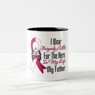 Tasse 2 Couleurs Héros de cancer de la tête et du cou mon père