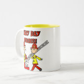 Tasse 2 Couleurs Héros des pompiers (Devant gauche)