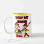 Tasse 2 Couleurs Héros des pompiers (Gauche)