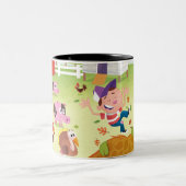 Tasse 2 Couleurs Heure de compter - la basse cour (Centre)