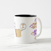 Tasse 2 Couleurs Heure de la gelée de beurre d'arachide (Devant droit)