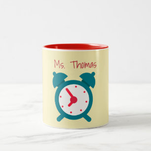 Tasse 2 Couleurs Heure de l'horloge de classe