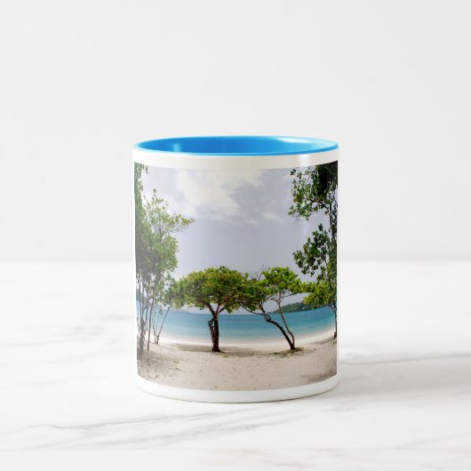 Tasse 2 Couleurs Heure de l'île (Centre)