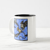 Tasse 2 Couleurs Heure Des Chauves-Chauves - Pop Goth Nightmare Sur (Devant gauche)