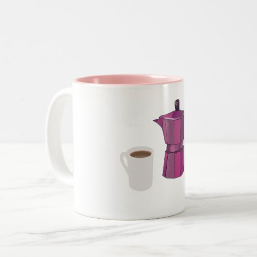 Tasse 2 Couleurs Heure du café (Devant gauche)