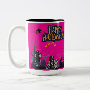 Tasse 2 Couleurs Heures de Sorcellerie Chuchotements rose chaud