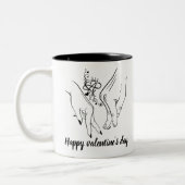 Tasse 2 Couleurs heureuse Sainte-Valentin (Gauche)