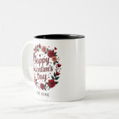 Tasse 2 Couleurs Heureuse Sainte-Valentin avec une Belle et Lumineu (Devant gauche)