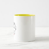 Tasse 2 Couleurs Heureuse Sainte-Valentin personnalisé (Centre)