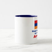 Tasse 2 Couleurs Heureusement marié à un Arménien (Centre)