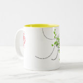 Tasse 2 Couleurs Heureux (Devant gauche)