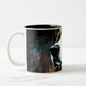 Tasse 2 Couleurs Heureux Beagle (Gauche)