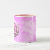 Tasse 2 Couleurs Heureux cancer versary (Centre)