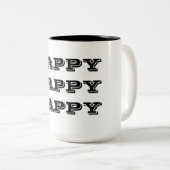 Tasse 2 Couleurs Heureux heureux heureux (Devant droit)