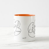 Tasse 2 Couleurs HEUREUX par choix - Bold CloudS (Centre)