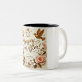 Tasse 2 Couleurs Heureux toujours après | Félicitation pour le mari (Devant droit)