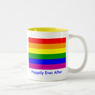 Tasse 2 Couleurs Heureux toujours après/Mariage gay