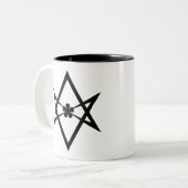 Tasse 2 Couleurs hexagram unicursale (Devant gauche)