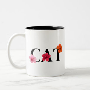 Tasse 2 Couleurs Hibiscus Fleurs tropicales colorées