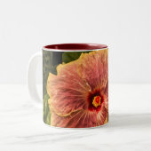 Tasse 2 Couleurs Hibiscus Hawaïen Lilac de Kauai (Devant gauche)