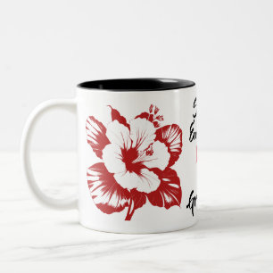 Tasse 2 Couleurs Hibiscus personnalisable