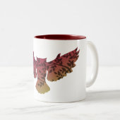 Tasse 2 Couleurs Hibou (Devant droit)